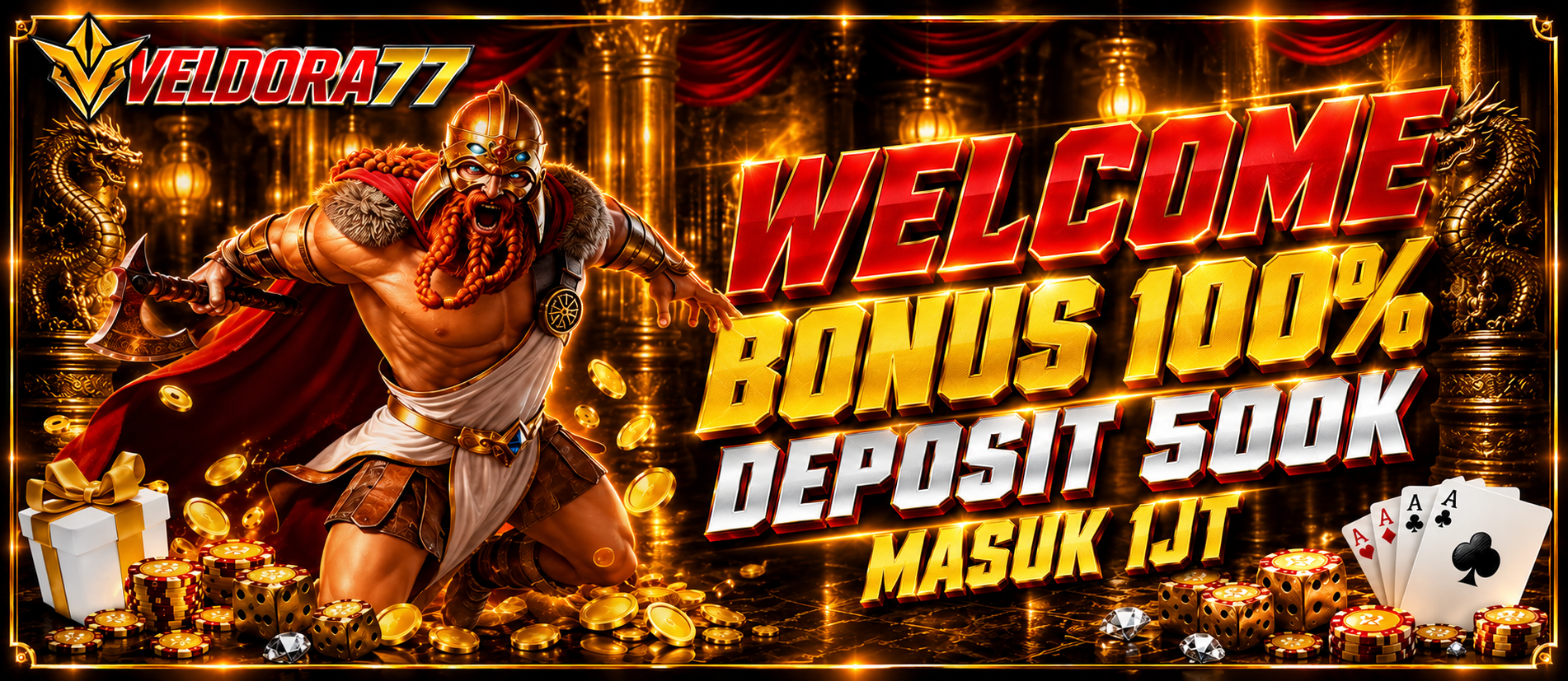 BONUS NEW MEMBER 100% DEPOSIT 500RB MASUK 1JT